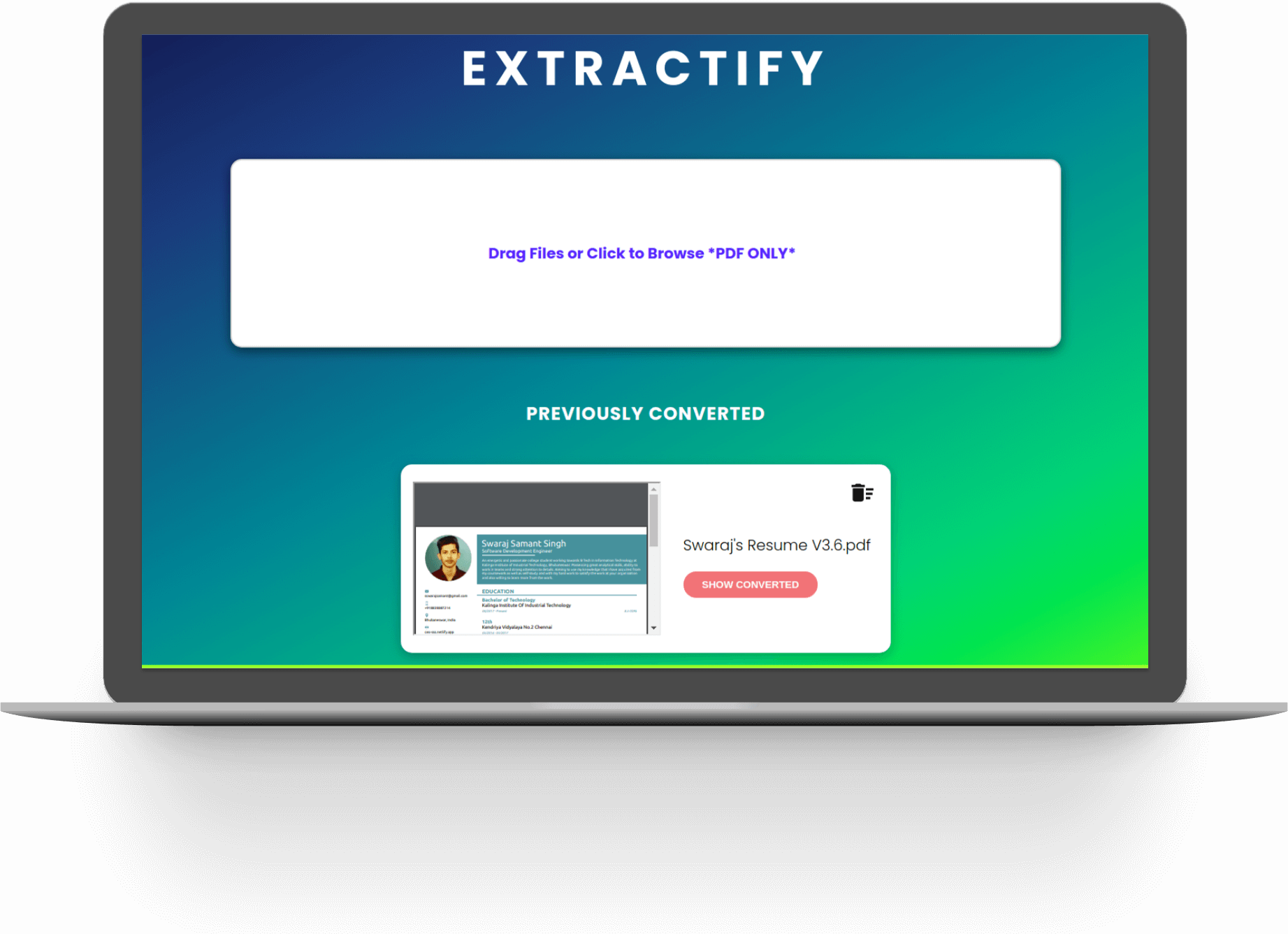 EXTRACTIFY